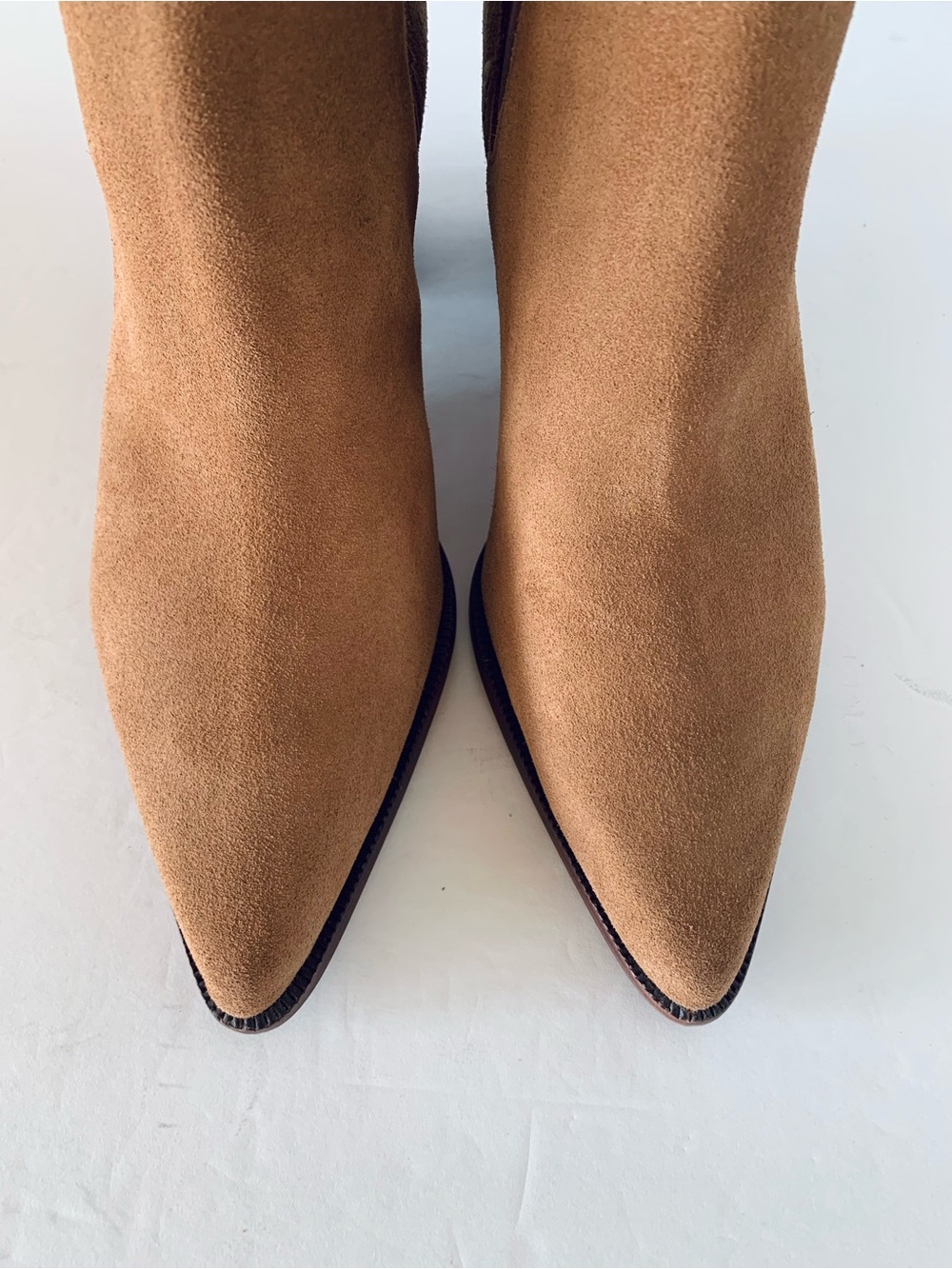 NEW Dolce Vita Shadie Chestnut Waterproof Suede Leather Chelsea Boots 8.5 NWOB - Picture 7 of 16